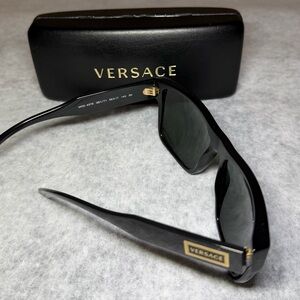 Versace 4379 Sunglasses- Black Made In Italy with Case